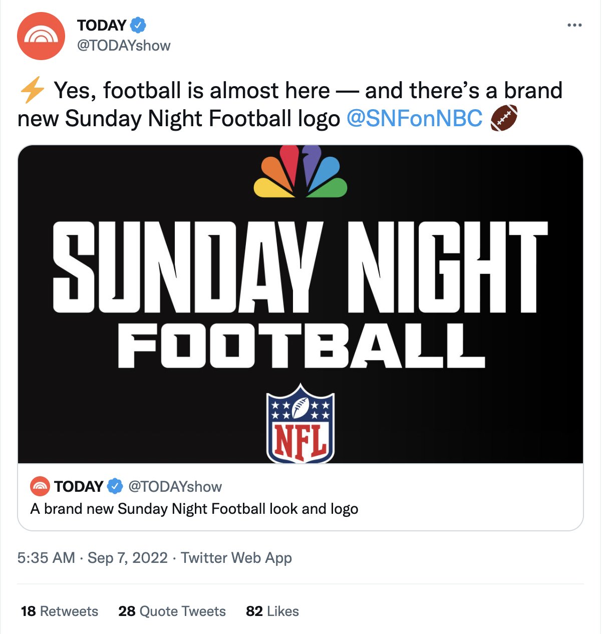 New Sunday Night Football Logo is Simpler, Not Necessarily Better